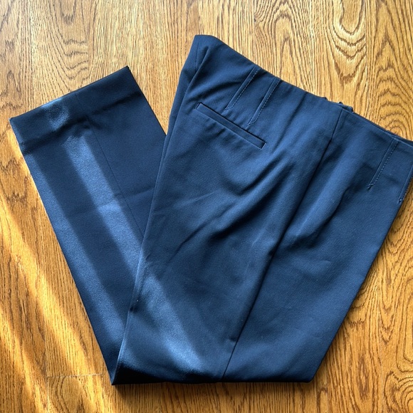 Talbots Pants - Navy blue Talbots ponte pant side zip and back pockets 14 petit